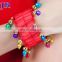 P-9016 Arabic children professional belly dance bracelet with colorful rings for kids