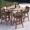 Outdoor Patio Chairs Brushed Teak Outdoor Furniture Light Weight