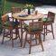 Brushed Usa Fireproofing Teak Outdoor Furniture Teak Outdoor Dining Table