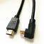 HDMI AM TO RIGHT ANGLE MALE CABLE, MOLDING PLUG Model: AN-06-013