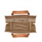 Jute handbag shopping joint bread  burlap marketing  lunch  environmental protection  leather, portable bag