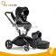 EN1888 2 in 1 luxury high view travel baby buggy with carrycot