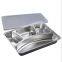 304 Stainless Steel Dinner Plate - 5 in 1 Compartment Tray