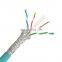 SFTP Cat6 cable 305M 4Pairs Solid Copper Wire 23AWG Ethernet Cat6 lan cable pass test