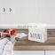 Rustic Napkin Holder Farmhouse Solid Real Wood Freestanding Napkin Dispenser for Kitchen Countertops 15x11x7.6cm