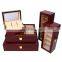 Custom luxury 5 slots  2 slots wooden watch box with mirror