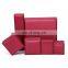 Fadeli Wholesale Custom Logo Red Pu Leather Jewelry Packaging Wedding Ring Box
