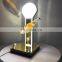 Desktop Golden Mirror Wine Bottle Display Stand Acrylic LED Wine Display