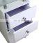 Classic White nail dust collector under table nail station furniture manicure table with vent and LED lamp