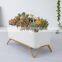 Modern Designer Cheap Succulent Ceramic Pots With Iron Flower Pot Stand
