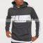 Street wear Long custom fleece two tone hoodies for men sweatshirts