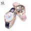 SHENGKE Gorgeous Lady Wristwatch Dazzling Diamond Leather Band Japanese Quartz Movement Watches  K0122L