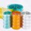 Orange Ribbed PVC curtain/ soft PVC curtain strip roll