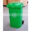 240L Street Trash Can Garbage Containers Waste Bin Plastic Dustbin With Wheels And Lid