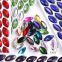 Rectangular octagonal 10 * 14mm colorful piece series fashion dress hair card accessories