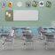 JS College Plastic School Training Chair With Writing Pad for Students