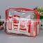 Reboinc-X7 Printed Clear Pvc Cosmetic Bag for Travel Set Piping Pvc Vinyl Cosmetic Bag Travel Kit