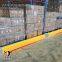 Flexible 3 Rail Rack End Barrier Customizable Dimensions Anti-collision Guardrails Crash Ground Barrier