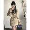 Autumn New Set: Little Chanel-Style Spicy Girl Design Tassel V-Neck Short Jacket With High-Waist Slimming Skirt for Women