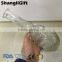 Embossed Home Decor 900ml Tall Clear Glass Vase