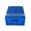 Space saving folding flat boxes attached lid container