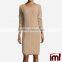 Long-Sleeve Cable-Knit Cashmere Dress