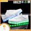 2016 New Style Colorful simulation led shoes men casual