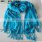 Large Size Pure Shawl With Fringe BambooThrow Blanket