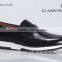 2016 Fashion flat genuine business loafer patent leather shoes