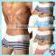 2015 Fashion Stripe Underwear US Navy Breathable Mens Boxer Underwear