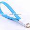 Christmas promotion gift colorful 25cm portable Wristband charger cable for Samsung Galaxy bracelet usb cable