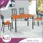 Cheap dining room furniture customized colors cheap four seater black wood dining table for home
