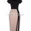 Women's Celeb Sexy Open Fork High Waist Pencil Dress Cocktail Party Bodycon Tunic Dress