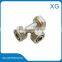 Brass equal threaded tee for pex/al/pex pipes/underground heating tube connect brass fittings