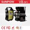 sunpow 36000mah portable power bank station CE ROHS Certification Multi-Function 24v and 12v jump starter with Air compressor