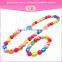 Beautiful china small beads necklace fancy bracelet for girls nigerian beads jewelry set