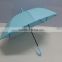 The small size straight umbrella of blue poe cloth