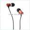 Colorful strong bass flat cable cheap earphone with mic