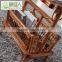 Traditional Unique Design Round Square Wicker Hand Woven Rattan Cane Wood Side Corner Book Magazine Table