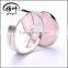 Natural Fashion shiny pink Crystal ring Rose Quartz semi precious stone ring