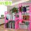 New design easy assemble cheap price iron bookshelf