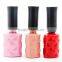 custom colors gel nail polish glass bottle/container uv