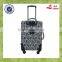 2016 Oil Leather Travel Compass Luggage Trolley Bag