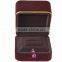 Luxury Metal Labeled Custom Velvet Ring Box