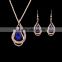 Wholesale Latest Design Fashion Necklaces Women Luxury Statement Diamond Jewelry Set SKJT0574