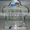 custom clear flower shape acrylic awards/trophies/souvenir with base