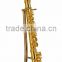 1/6 size gold plated music instrument shaped mini gild flute