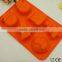 6 Caviity Santa and Stocks Shape Silicone Cake Mould Muffin Cup Soap Mould Chocolate Mould Baking Tray