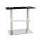 foshan furniture OEM metal tube square table base with stainless steel leg