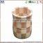set of 2 small wooden bucket suitable for household decoration